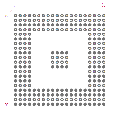 TMS320C6713BZDP225 Footprint