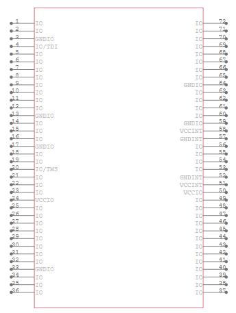 EPM7256AETC144-10N Symbol