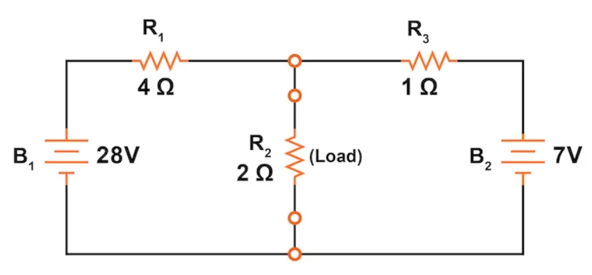 Circuit Schematic for Explaining Norton’s Theorem