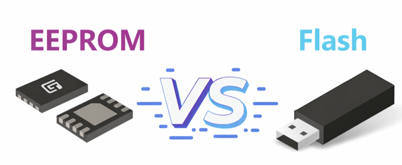 Figure 1. EEPROM vs Flash Memory