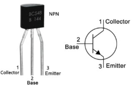 BC548 Transistor Pin Configuration