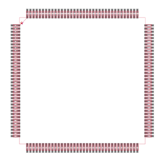 XC2S50-5TQG144I Footprint