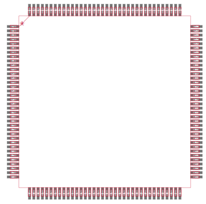 EPF6016ATC144-2N Footprint