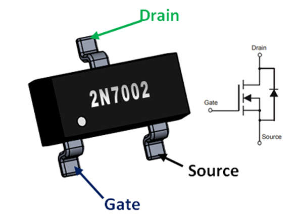 Pin Configuration of 2N7002