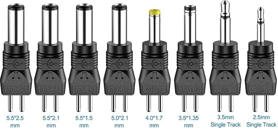 Figure 5. AC Adapter Connector Types