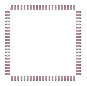 EPM7160ELC84-15 Footprint